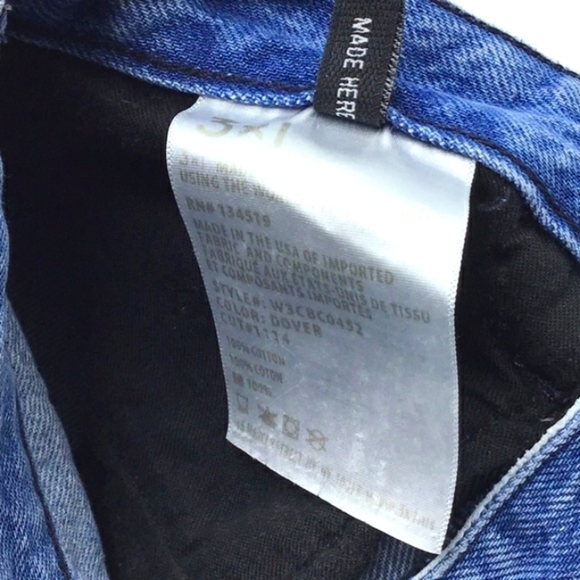 3x1 Higher Ground Crop Boyfriend Jeans in Dover Size 24 - Picture 9 of 13